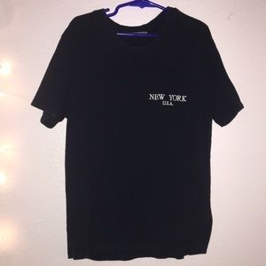 navy blue new york top